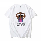 Футболка с надписью сильный папа, подарок на день отца, новинка, забавные черные папы, лучший хипстер, девиз семьи, СУПЕРПАПА