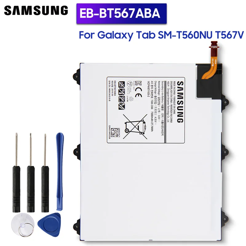 Samsung оригинальный запасной планшет EB BT567ABA для Galaxy Tab SM T560NU T567v 9 6 &quotEB BT567ABE