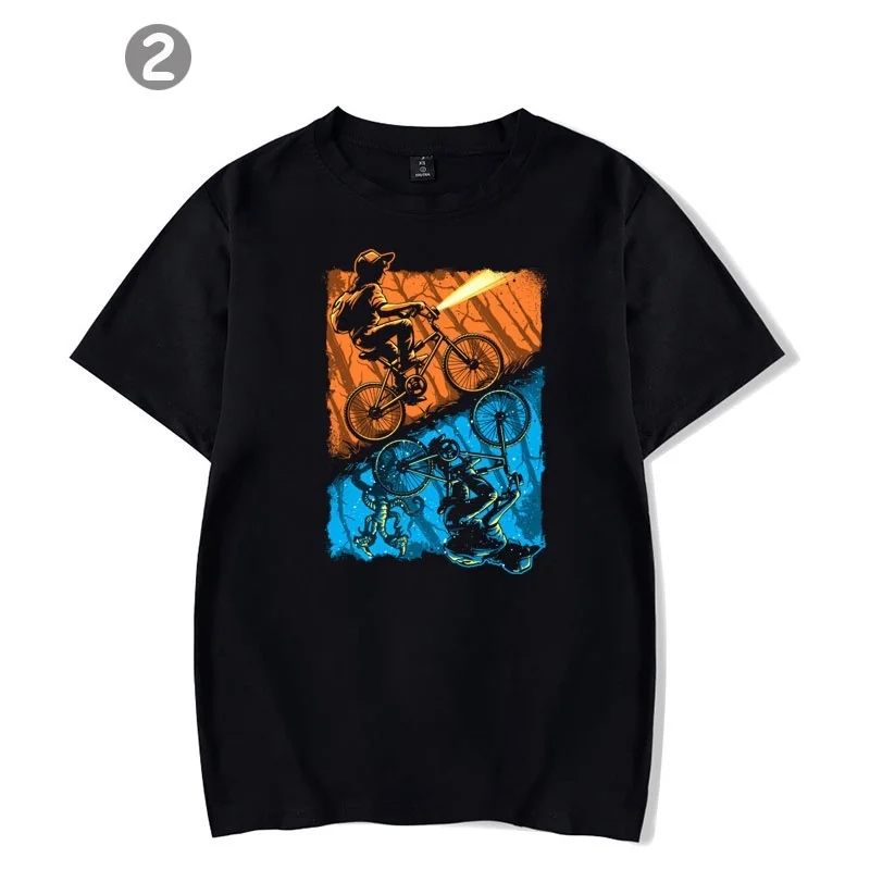 Футболки с принтом странные вещи Летние повседневные хлопковые футболки