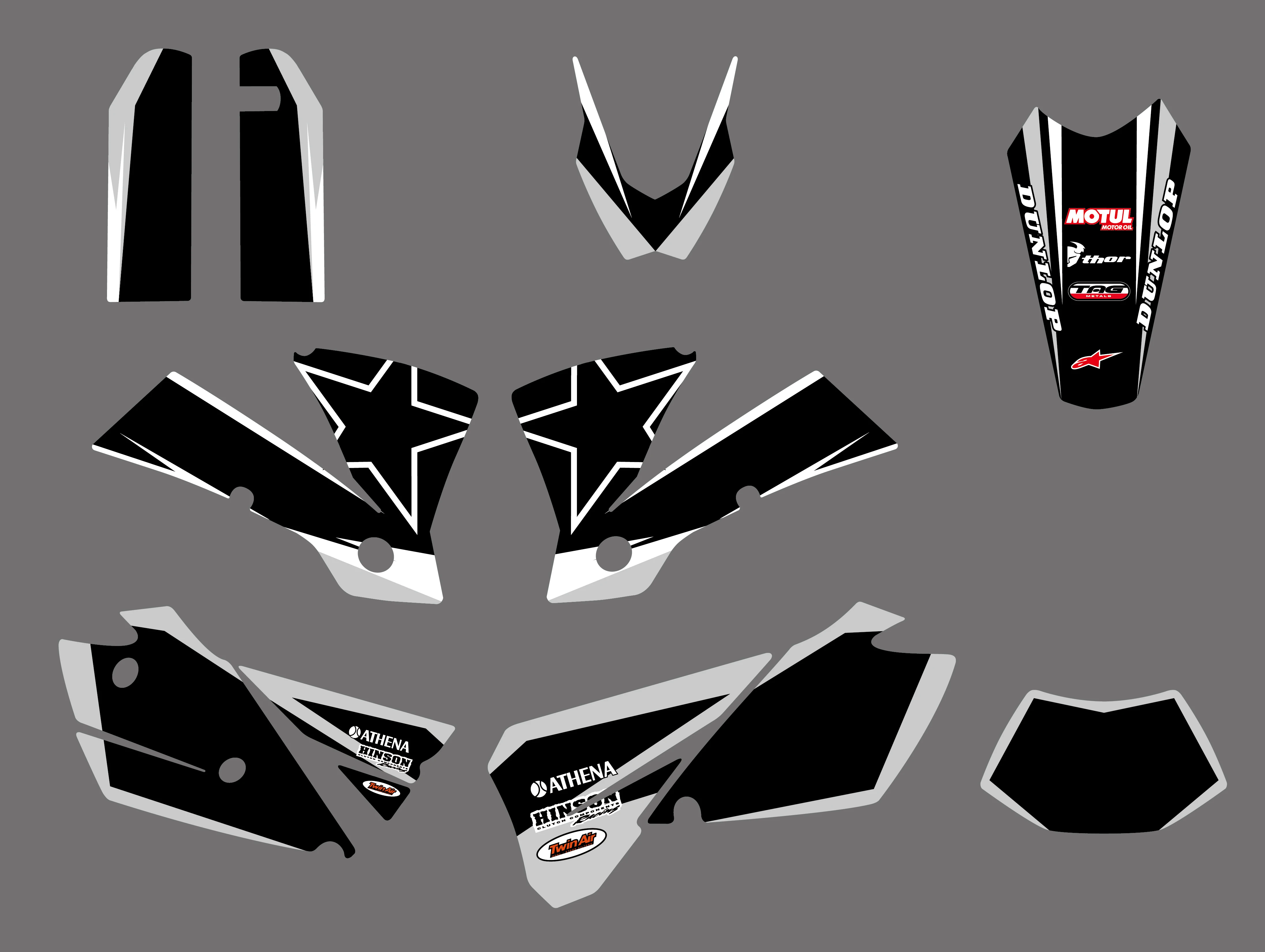 Новый стиль команда Графический задний план наклейка Стикеры комплект для KTM SX EXC