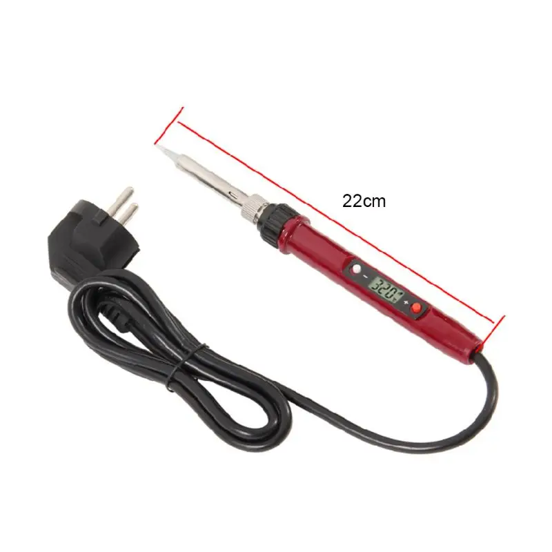 

European European Standard 80W Professional Electric Iron AC220V Mini Soldering Station LCD Digital Display Temperature Internal