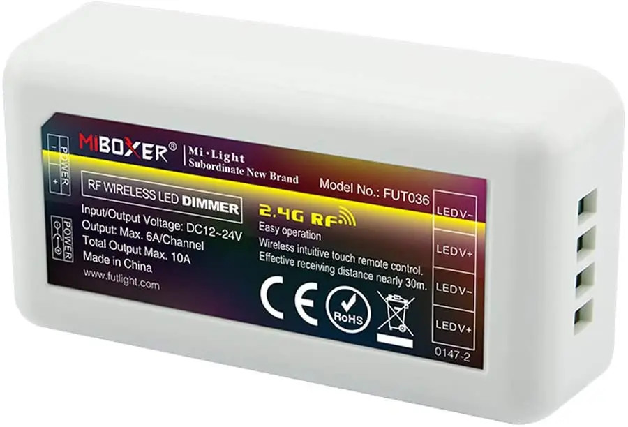 Milight miboxer fut036 одноцветная светодиодная полоса 2 4 ГГц радиочастотный беспроводной