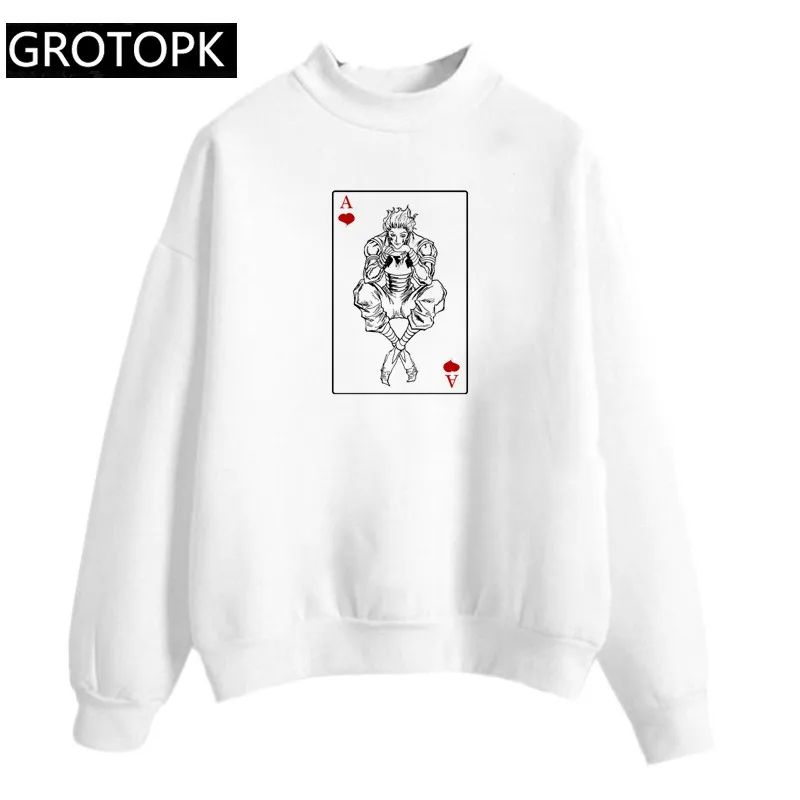 

Толстовка hisoka hunter x hunter с японским аниме Harajuku Ullzang, женские и мужские пуловеры с длинным рукавом, толстовки унисекс, забавная Толстовка