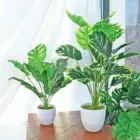 Тропическое дерево, большая фоточерепаха, искусственные листья, большие горшечные монстеры для домашнего и уличного декора комнаты