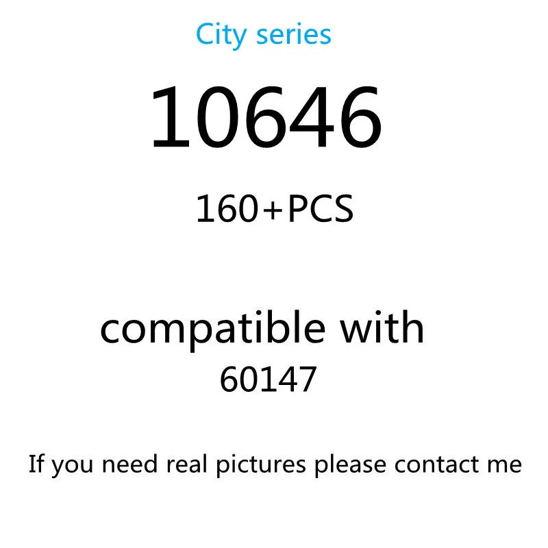 

160PCS 10646 Building Block Toy City Series 60147 Assembled Building Block Children's Toy Gifts