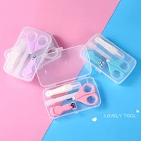 4 pcs baby cleaning tool baby nail care scissors gorgeous set infant safety nail cutter nail scissors suit newborn nail care kit