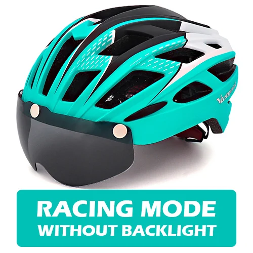 Cyan helmet Victgoal велосипедный шлем для мужчин поляризованные очки MTB велосипедные шлемы сверхлегкие дорожные горные велосипедные очки шлем дропшиппинг - Цвет: Cyan helmet
