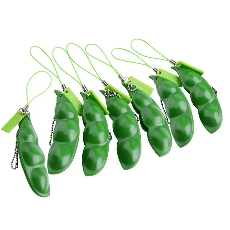 Штранг-прессования Горох Фасоль соя Edamame стресс игрушка для снятия стресса Милый