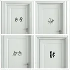 Makeyes унитаз Забавный Дизайн Наклейка на стену s наклейки на дверь виниловые двери в Туалет Наклейка украшение дома ванной комнаты домашний декор Q240