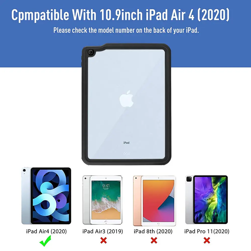 Мощный ударопрочный водонепроницаемый чехол для iPad Air 4 планшета Apple 10 9 2020