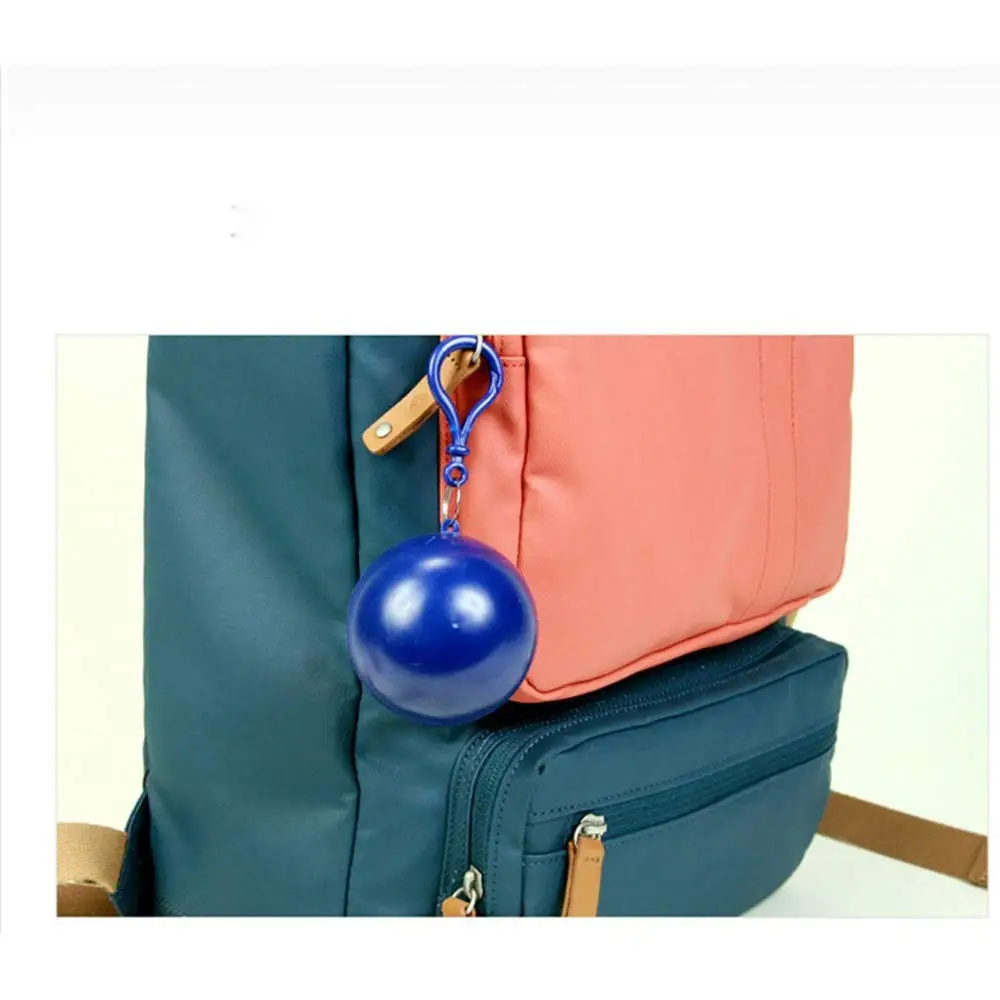 2 шт переносной плащ Дождевик Пончо унисекс дождевик брелок мяч|Плащи| |