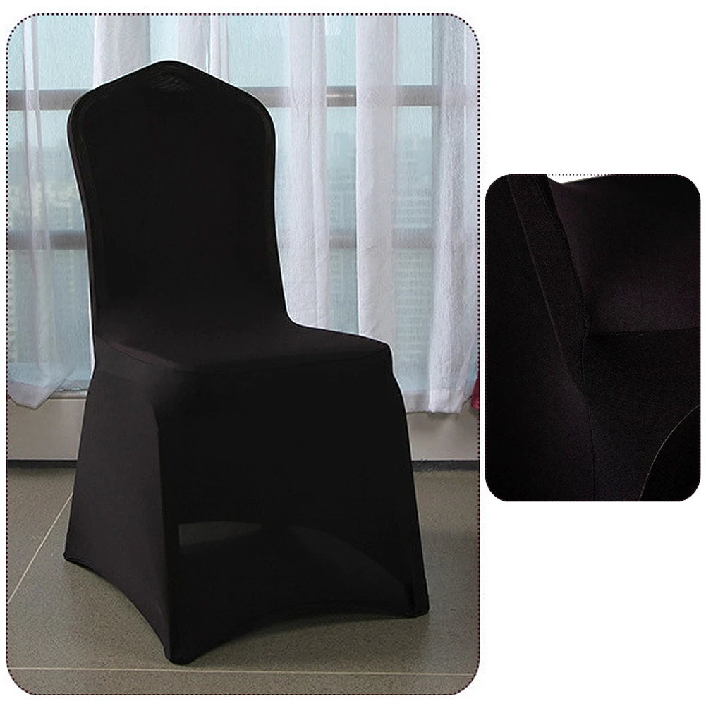 1х твердый спандекс Чехол для стула многоцветный Свадебный банкет Декор для столовой