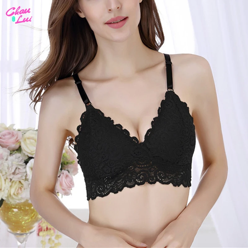 Женское беспроводное кружевное нижнее белье Bralette Beauty Back сексуальное с глубоким v