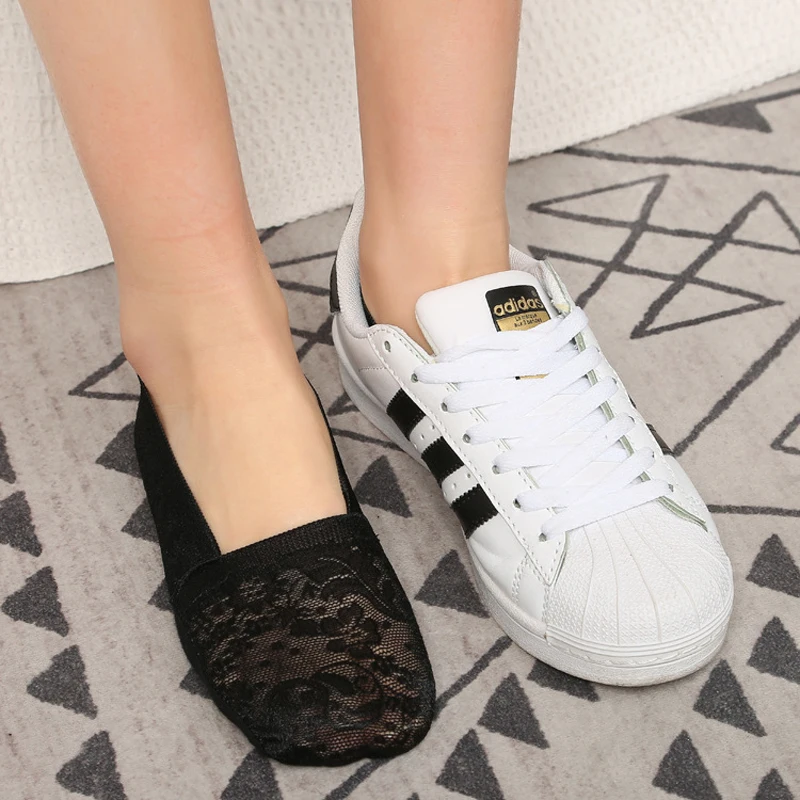 

2/3Pair Invisible Ankle Lace Socks for Women Girl Fashion Cotton Blend Spring Summer Breathable Sox Short Flower Sock 2021