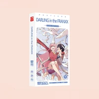 1660pcsbox darling in the franxx postcards anime post card message card gift card
