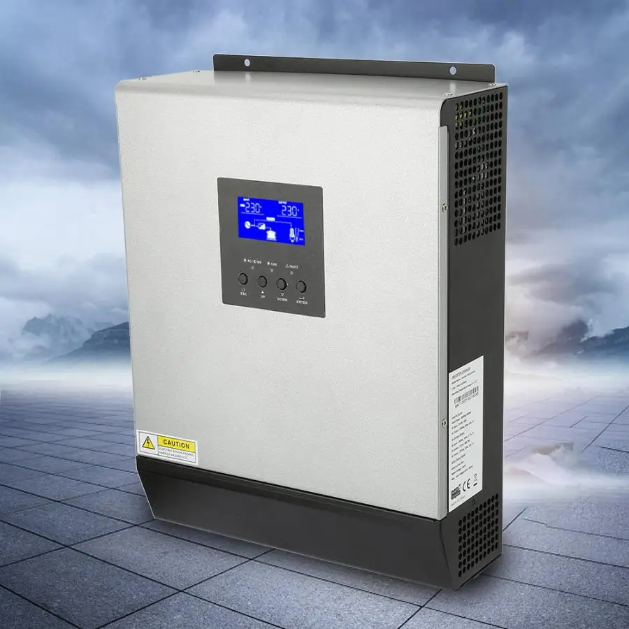 Высокочастотный Гибридный инвертор 3KVA 2400W немодулированный синусоидальный