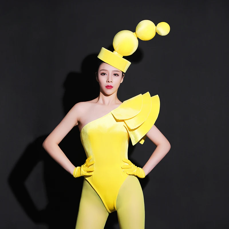 Женское боди с шапкой костюм для танцев в стиле ГОГО клуба карнавала и сцены |