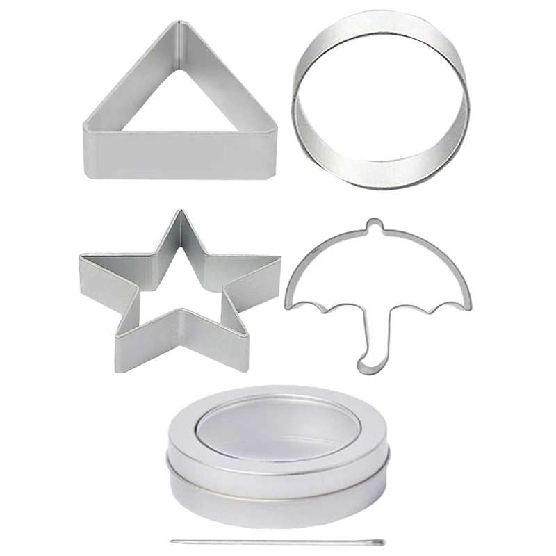 

Squid Game Sugar Pie Sugar Mold Cake Pastry Baking Tool Chocolate Candy Fondant Bakeware Geometry Umbrella Shape Cookies Mold