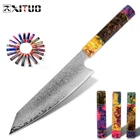 XITUO нож шеф-повара, дамасский японский кухонный нож, острый, Gyuto, нарезка, Kiritsuke, утилита, стабильный, дерево, восьмиугольник, ручка, инструменты для готовки