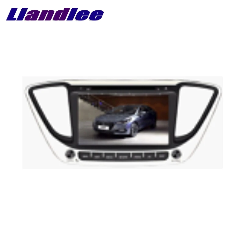 Liandlee для Hyundai Verna 2016 ~ 2018 LiisLee Автомобильный мультимедийный ТВ DVD GPS аудио Hi-Fi радио
