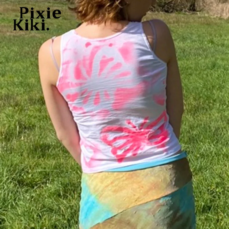 

PixieKiki Butterfly Y2k Top Vintage Streetwear Sexy Summer Tshirts for Women Aesthetic Clothes Graphic Crop Tank Tops P67-AI10