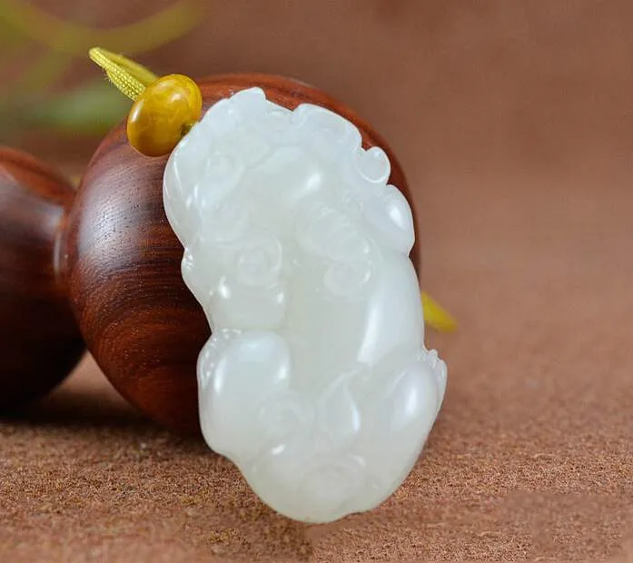 

White Jade Ruyi Pixiu Pendant