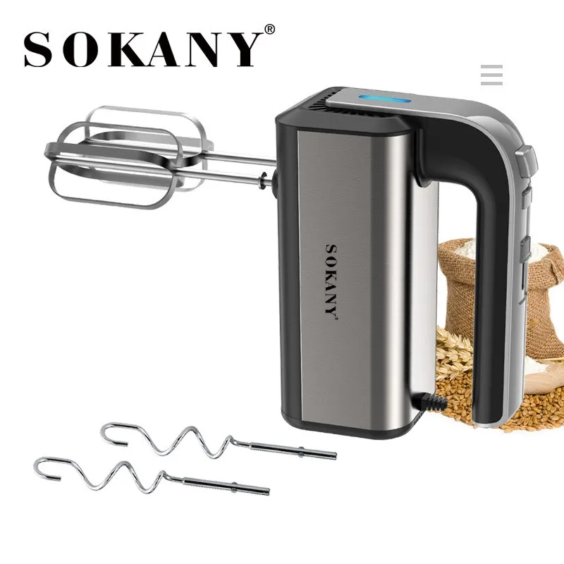 

SOKANY 800W High Power Electric Food Mixer Food Blender Egg Beater Spiral Whisk Cream Mixer Kitchen Cooking Machine EU Plug