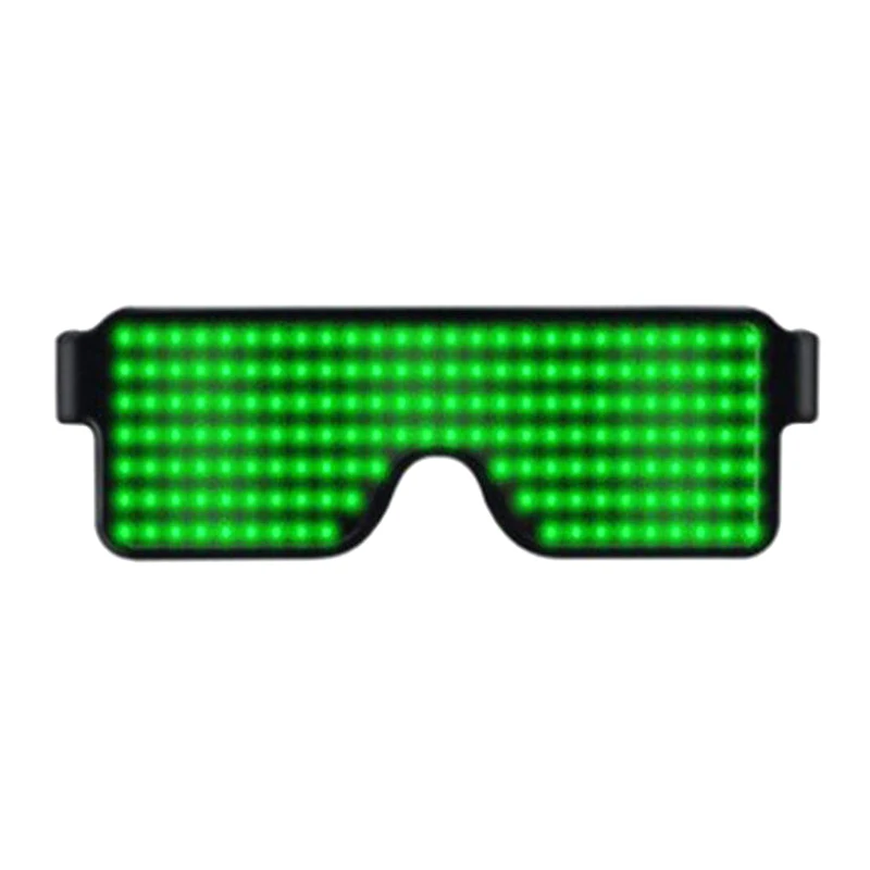 

1 Pcs LED Glasses Light up Flashing Sunglasses Eyewear Nightclub Party 8 Patterns JAN88