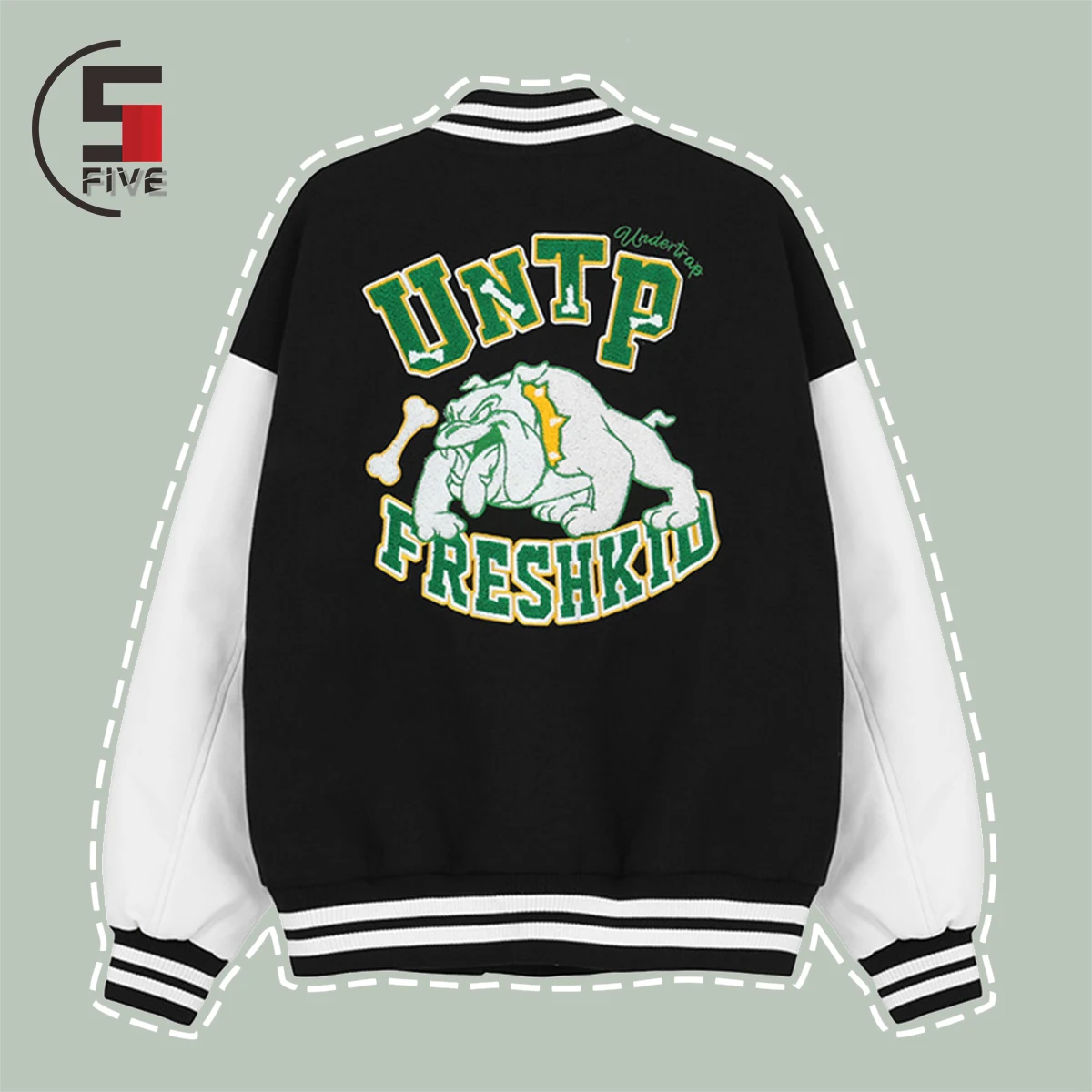 

Бейсбольная куртка Bulldog с вышивкой для мужчин и женщин, куртка-бомбер для команды студентов, куртки большого размера в стиле хип-хоп, зимние ...