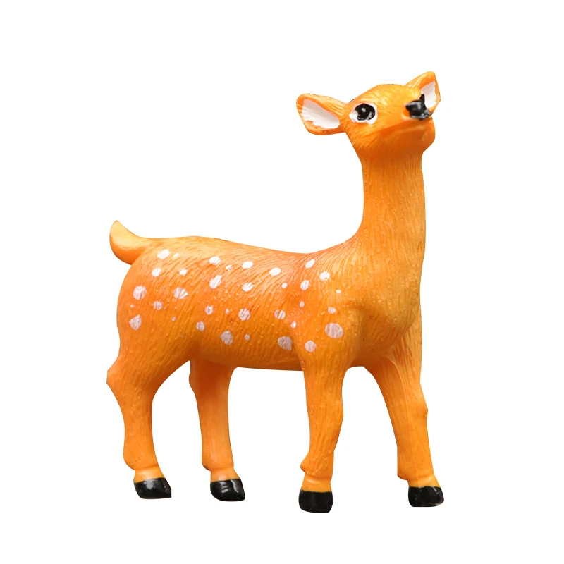 Миниатюры BAIUFOR милые фигурки оленя семейство сделай сам террариумов сказочные