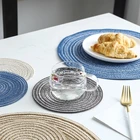 14 шт льняные салфетки для стола, Коктейльные салфетки для вечерние скатерти для свадебных торжеств, нескользящий коврик для стола, украшение стола