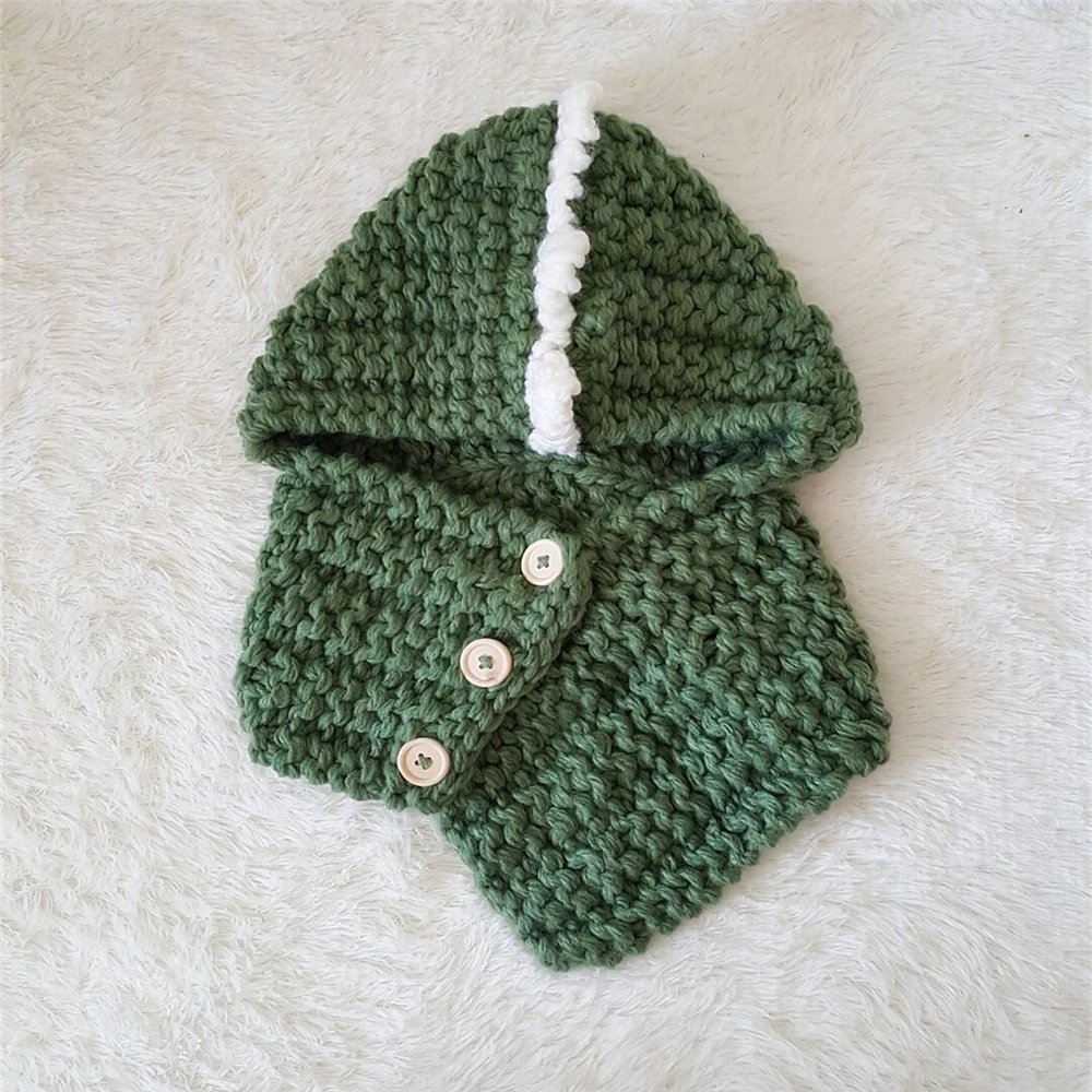 Хэллоуин НОВАЯ шапка с динозавром костюм ручной вязки детская Мужская и женская