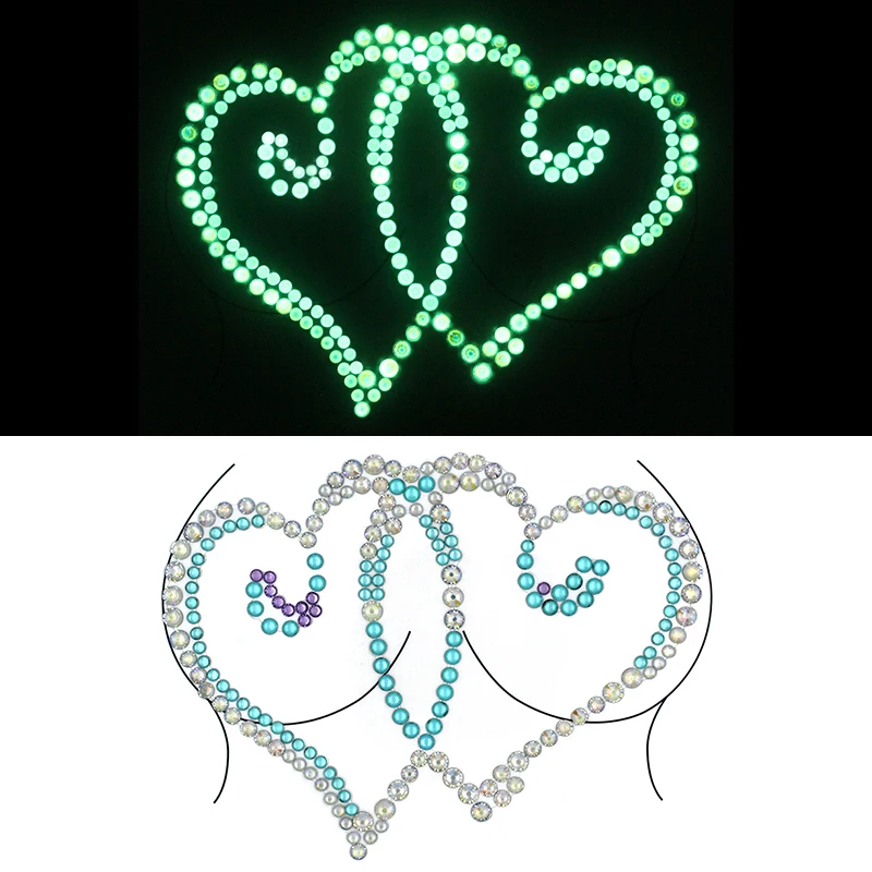 HOT body temporary tattoo sticker luminous diamond decoration 3D face DIY glitter fake LT006 | Красота и здоровье