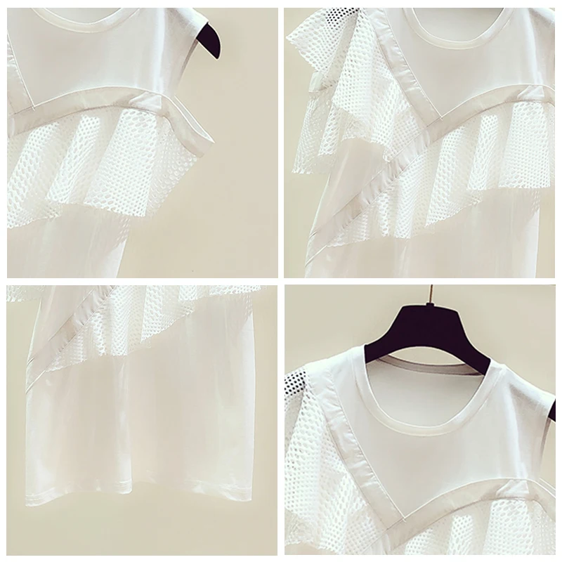 Летние белые Блузы для женщин 2020 новые корейские темпераментные вышитые ажурные