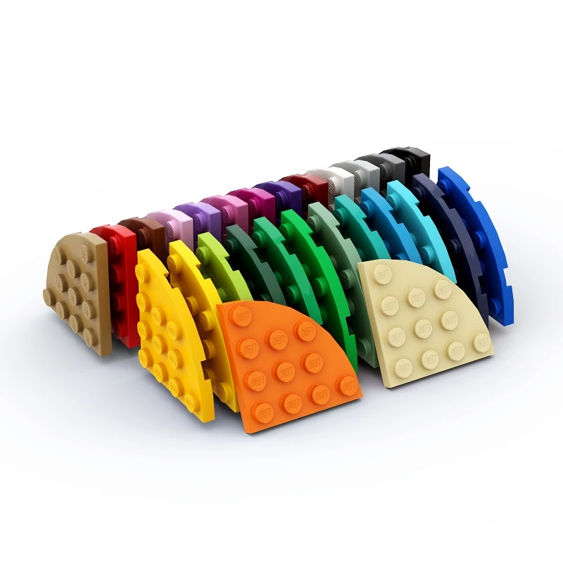 

Поштучная продажа, строительные блоки 30565, пластина, Круглый угол, 4x4, блоки, коллекция, модульные игрушки GBC для технического комплекта MOC