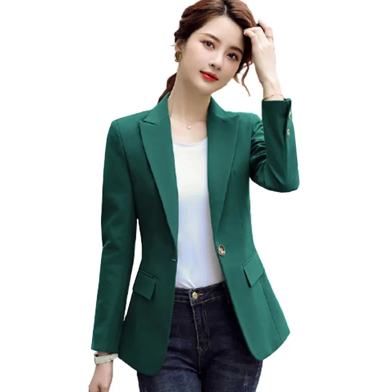 Высококачественный Женский блейзер новинка сезона весна-осень 2022 куртки Дамская