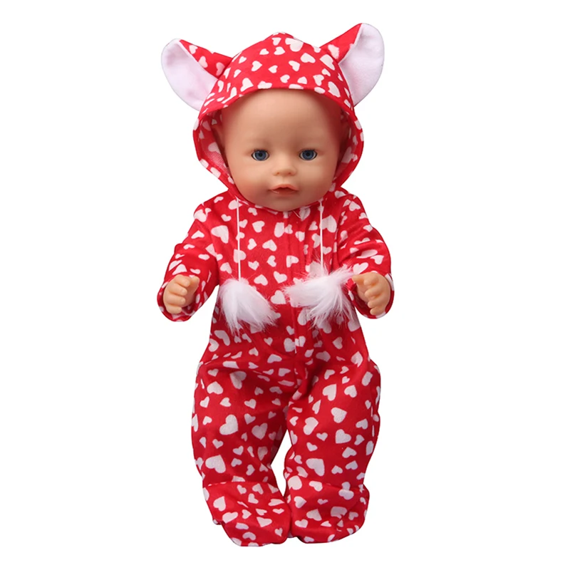 Комбинезон для кукол 18 дюймов с сердечком | Игрушки и хобби