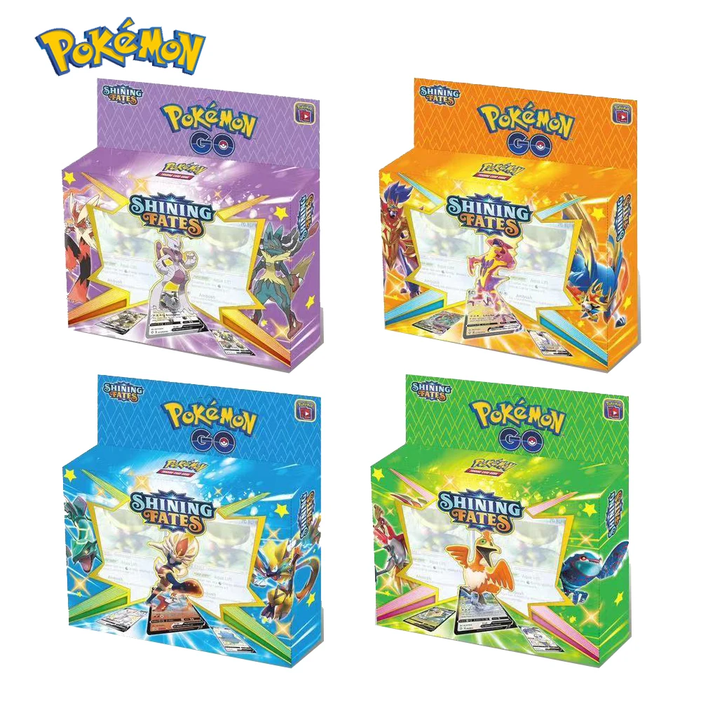 2021 аниме 54 шт./компл. карты Pokemon железная металлическая коробка TAKARA TOMY игрушки