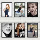 Europese Filmster Хлоя Грейс Морец kwaliset, настенное искусство, домашний декор, холст, скандинавский декор, постер