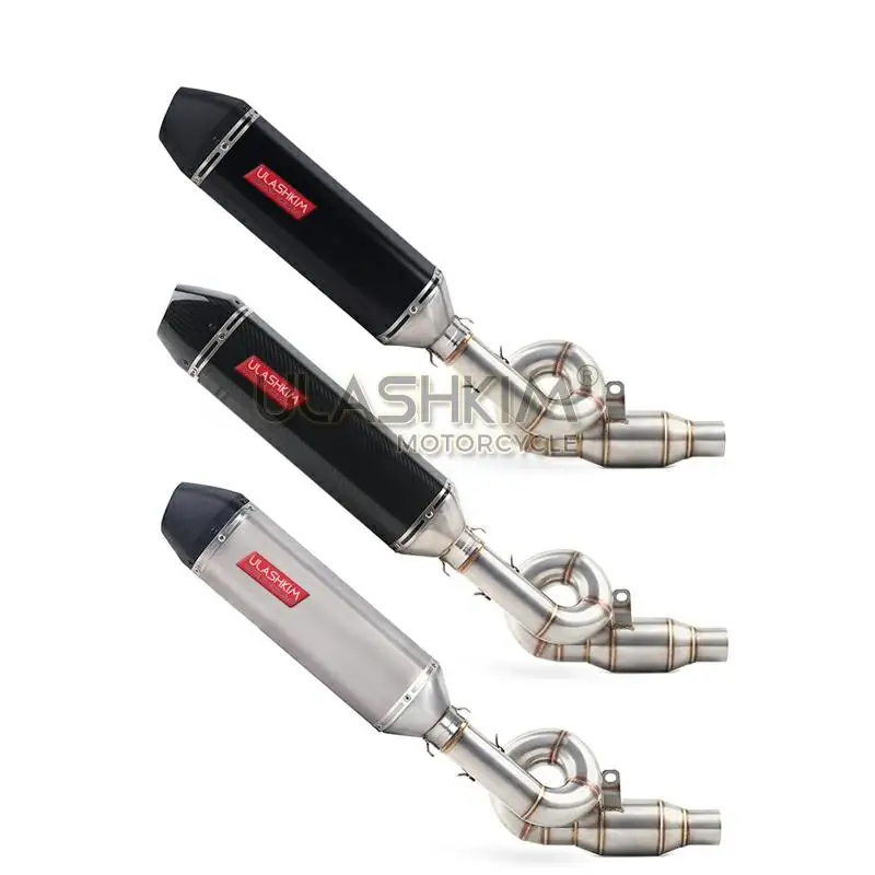 Мотоцикл Полная система глушитель Escape средняя ссылка контактная труба без