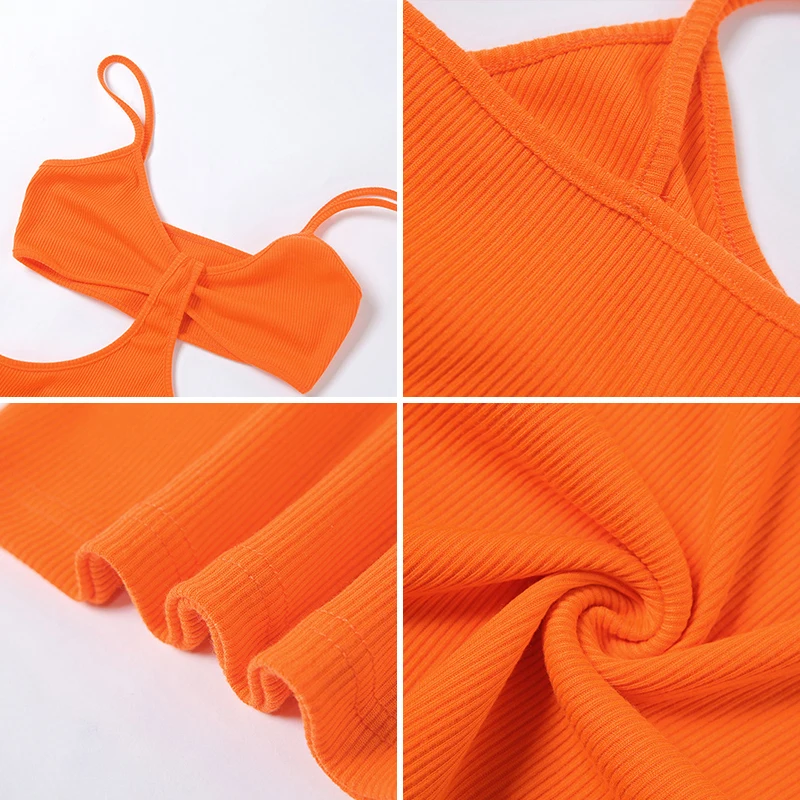 

Strap Sexy Summer Dress Women 2021 Backless Robe Patchwork Hollow Out Slim White Dresses Party