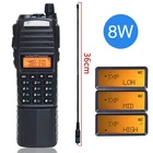 Baofeng UV-82 plus 8 Вт рация 3800 мАч с DC разъемом двухдиапазонный 10 км ручной pofeng UV82 Ham двухстороннее радио