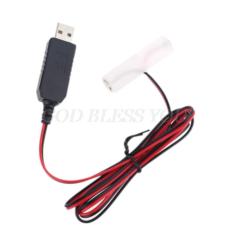 Нейтрализатор батарей AA LR6 2 м кабель питания USB замена от 1 до 4 шт. для