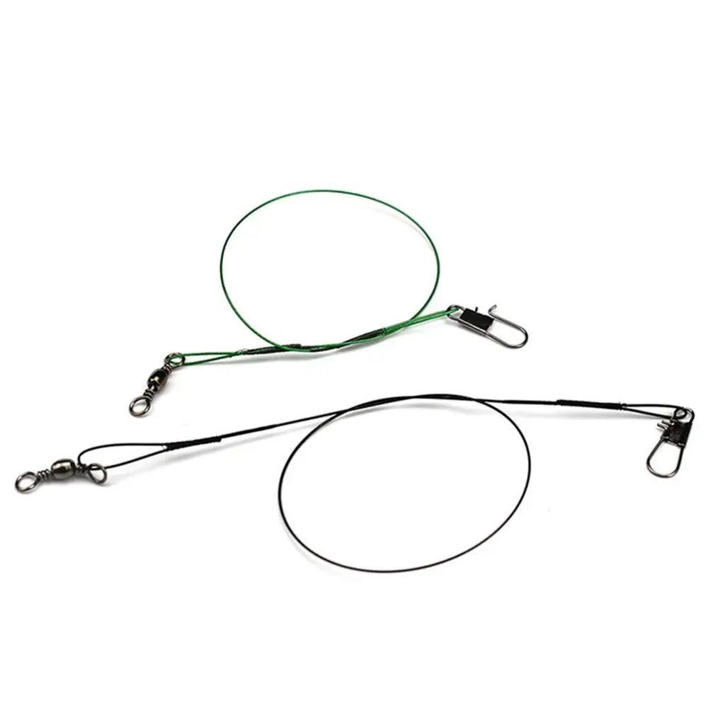 25 см черного цвета 20 шт Анти укус Стальная проволока лидер поводки для собак