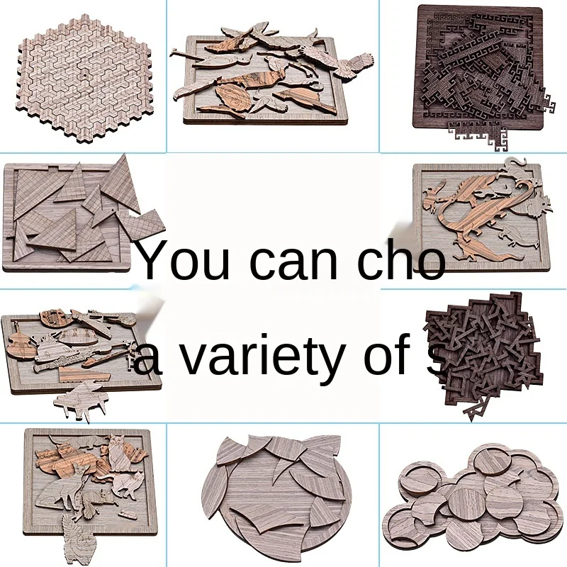 

Level 10 puzzle puzzle puzzle brain burning toy adult challenge IQ wood super difficult handmade gift