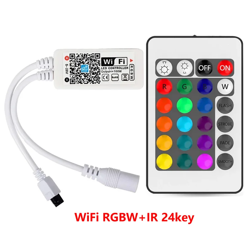 Светодиодная лента RGB/RGBW с пультом ДУ 5-28 в пост. Тока | Лампы и освещение