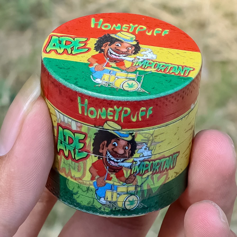 Мельница для табака и травы HONEYPUFF 40 мм 4 шт. из цинкового сплава серия с