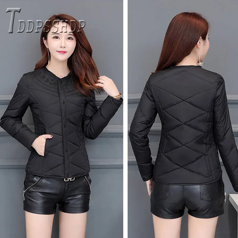 2019 легкие новые базовые зимние пуховики Короткие стильные женские парки 7 цветов