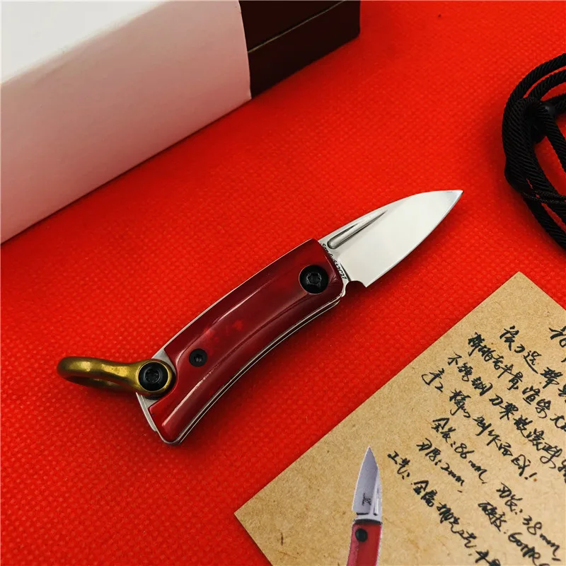Оригинальный магический кольцевой складной нож мастера Джейн ручка из кости