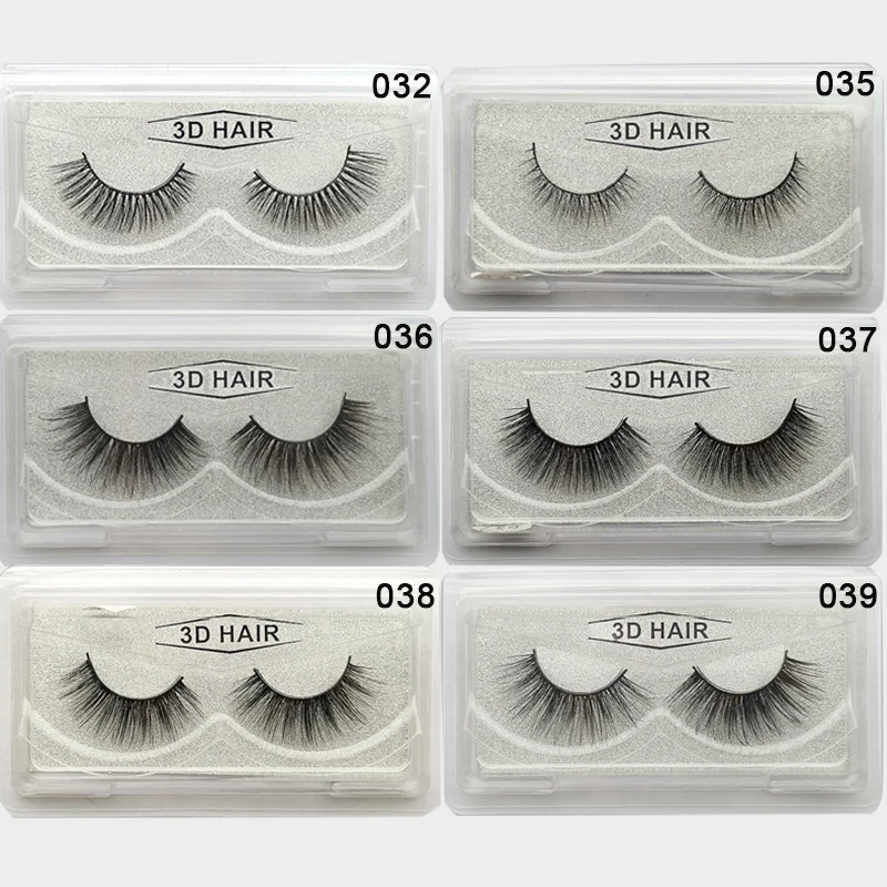 10 пар модные натуральные норковые ресницы ручной работы Длинные Накладные